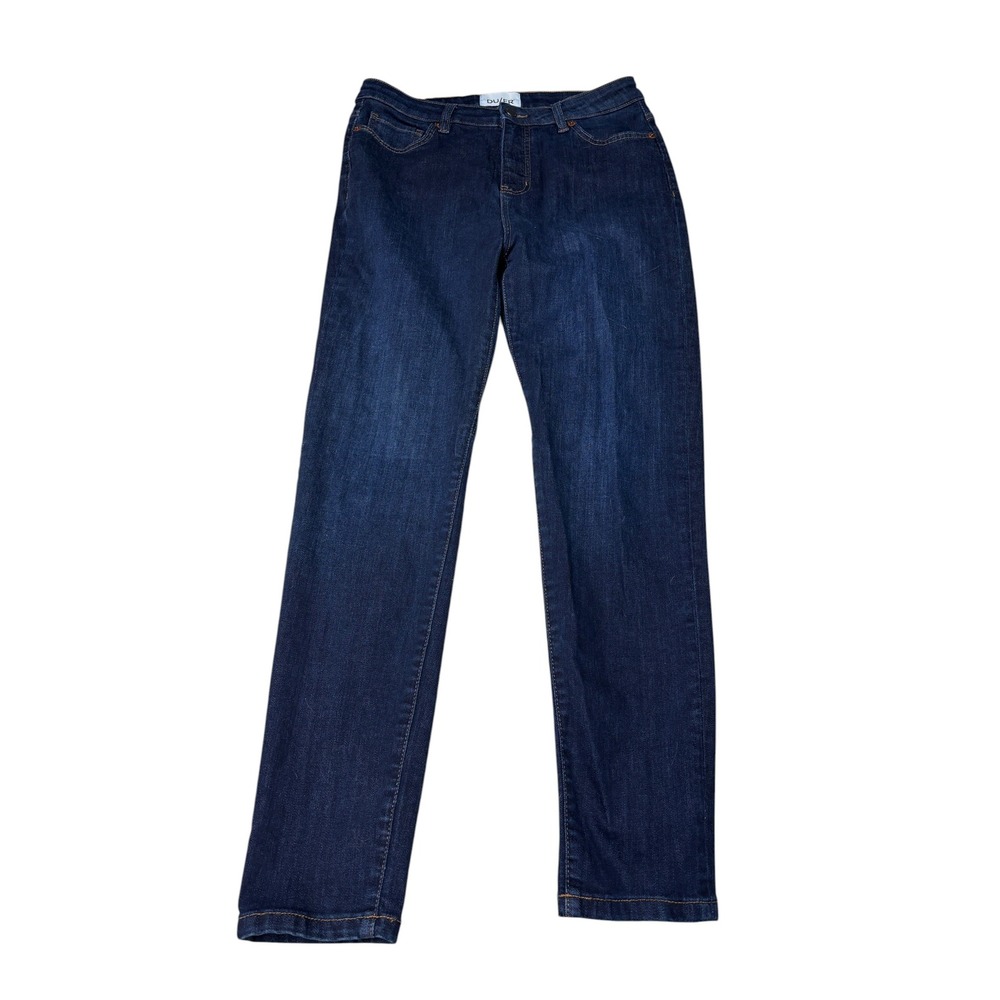 DU/ER Jeans Womens 30 X 28 Dark Blue Skinny Coolmax Performance Denim High Rise